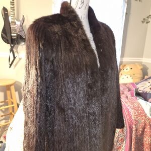 Mink Dark Brown Fur Coat